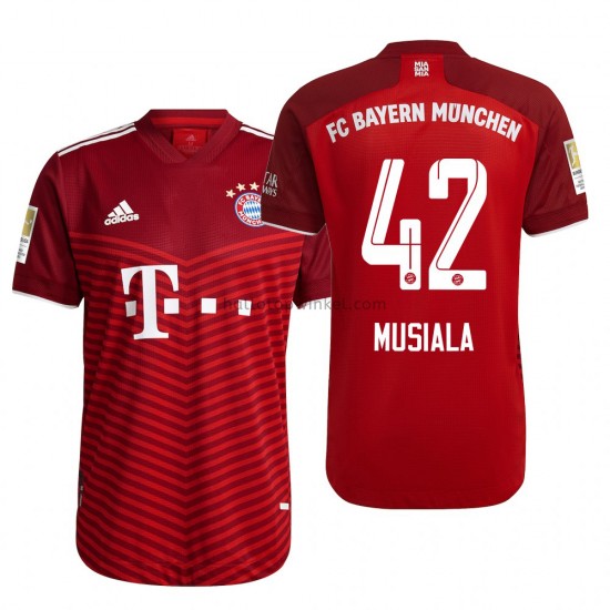 FC Bayern München Voetbalshirt Jamal Musiala 42 Thuis Tenue 2021-2022 Korte Mouw