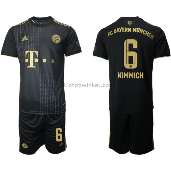 FC Bayern München Voetbalshirt Joshua Kimmich 6 Kleuters/Kids Uit Tenue 2021-2022 Korte Mouw