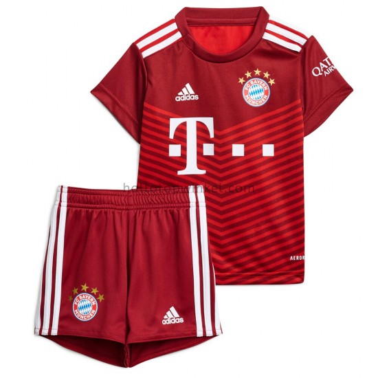 FC Bayern München Voetbalshirt Kleuters/Kids Thuis Tenue 2021-2022 Korte Mouw