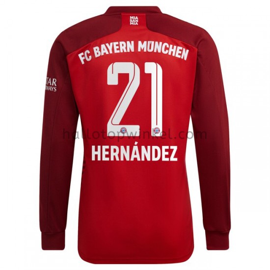 FC Bayern München Voetbalshirt Lucas Hernandez 21 Thuis Tenue 2021-2022 Lange Mouw