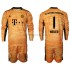 FC Bayern München Voetbalshirt Manuel Neuer 1 Doelman Kleuters/Kids Thuis Tenue 2021-2022 Lange Mouw