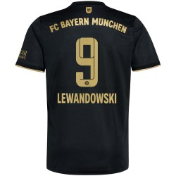 FC Bayern München Voetbalshirt Robert Lewandowski 9 Uit Tenue 2021-2022 Korte Mouw