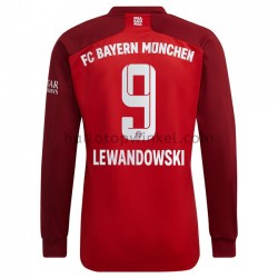 FC Bayern München Voetbalshirt Robert Lewandowski 9 Thuis Tenue 2021-2022 Lange Mouw