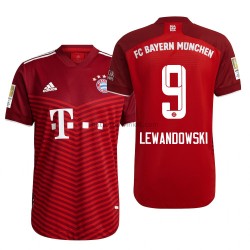FC Bayern München Voetbalshirt Robert Lewandowski 9 Thuis Tenue 2021-2022 Korte Mouw