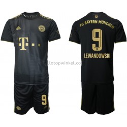 FC Bayern München Voetbalshirt Robert Lewandowski 9 Kleuters/Kids Uit Tenue 2021-2022 Korte Mouw