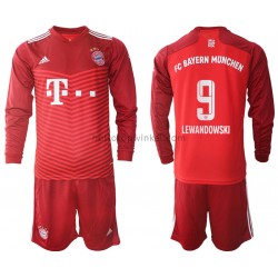 FC Bayern München Voetbalshirt Robert Lewandowski 9 Kleuters/Kids Thuis Tenue 2021-2022 Lange Mouw