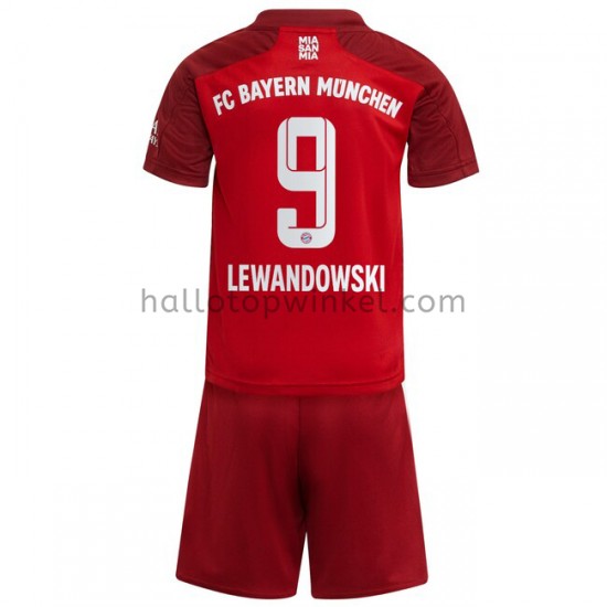 FC Bayern München Voetbalshirt Robert Lewandowski 9 Kleuters/Kids Thuis Tenue 2021-2022 Korte Mouw