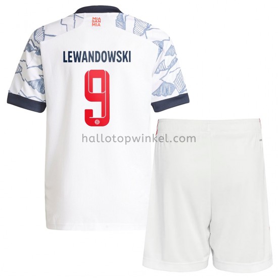 FC Bayern München Voetbalshirt Robert Lewandowski 9 Kleuters/Kids Derde Tenue 2021-2022 Korte Mouw