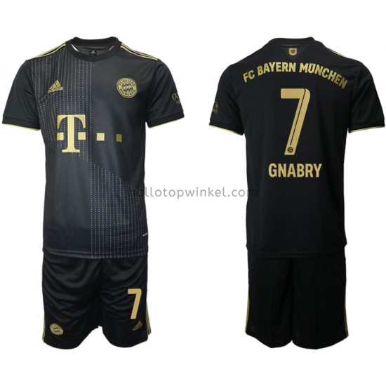 FC Bayern München Voetbalshirt Serge Gnabry 7 Kleuters/Kids Uit Tenue 2021-2022 Korte Mouw