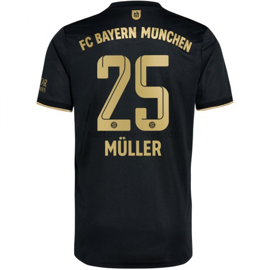 FC Bayern München Voetbalshirt Thomas Muller 25 Uit Tenue 2021-2022 Korte Mouw