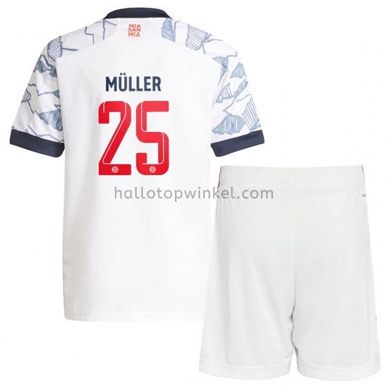 FC Bayern München Voetbalshirt Thomas Muller 25 Kleuters/Kids Derde Tenue 2021-2022 Korte Mouw