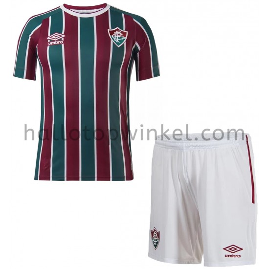 Fluminense Voetbalshirt Kleuters/Kids Thuis Tenue 2021-2022 Korte Mouw