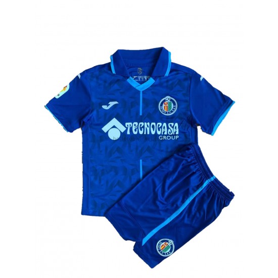 Getafe CF Voetbalshirt Kleuters/Kids Thuis Tenue 2021-2022 Korte Mouw