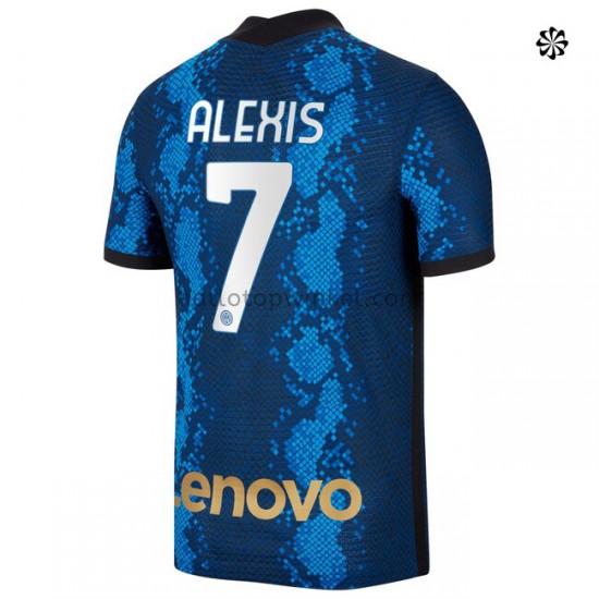 Inter Milan Voetbalshirt Voetbalshirt Alexis Sanchez 7 Thuis Tenue 2021-2022 Korte Mouw