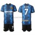 Inter Milan Voetbalshirt Voetbalshirt Alexis Sanchez 7 Kleuters/Kids Thuis Tenue 2021-2022 Korte Mouw