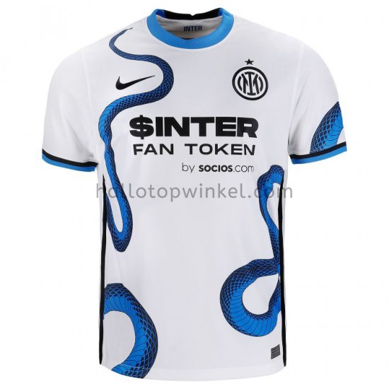 Inter Milan Voetbalshirt Voetbalshirt Uit Tenue 2021-2022 Korte Mouw