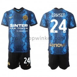 Inter Milan Voetbalshirt Voetbalshirt Christian Eriksen 24 Kleuters/Kids Thuis Tenue 2021-2022 Korte Mouw