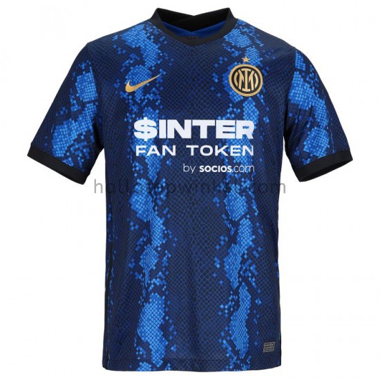 Inter Milan Voetbalshirt Voetbalshirt Thuis Tenue 2021-2022 Korte Mouw
