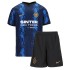 Inter Milan Voetbalshirt Voetbalshirt Kleuters/Kids Thuis Tenue 2021-2022 Korte Mouw