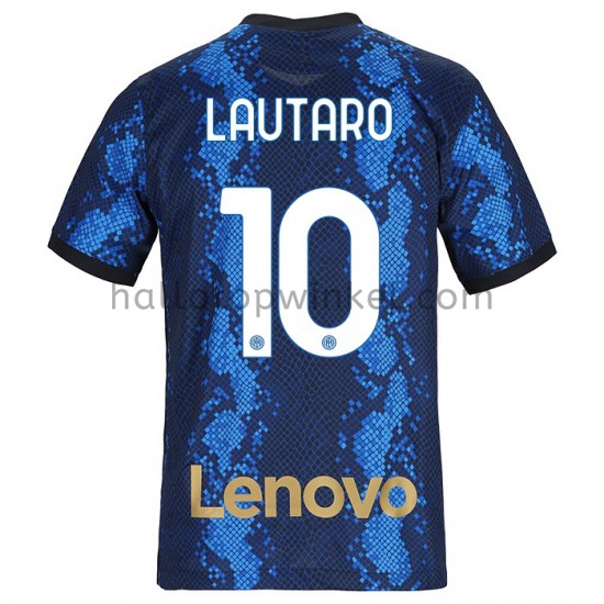 Inter Milan Voetbalshirt Voetbalshirt Lautaro Martinez 10 Thuis Tenue 2021-2022 Korte Mouw