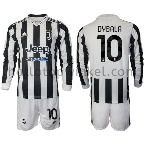 Juventus Voetbalshirt Dybala 10 Kleuters/Kids Thuis Tenue 2021-2022 Lange Mouw