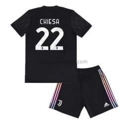 Juventus Voetbalshirt Federico Chiesa 22 Kleuters/Kids Uit Tenue 2021-2022 Korte Mouw