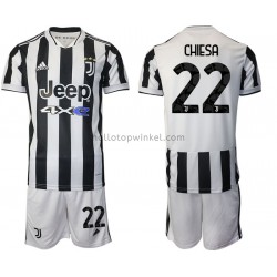 Juventus Voetbalshirt Federico Chiesa 22 Kleuters/Kids Thuis Tenue 2021-2022 Korte Mouw