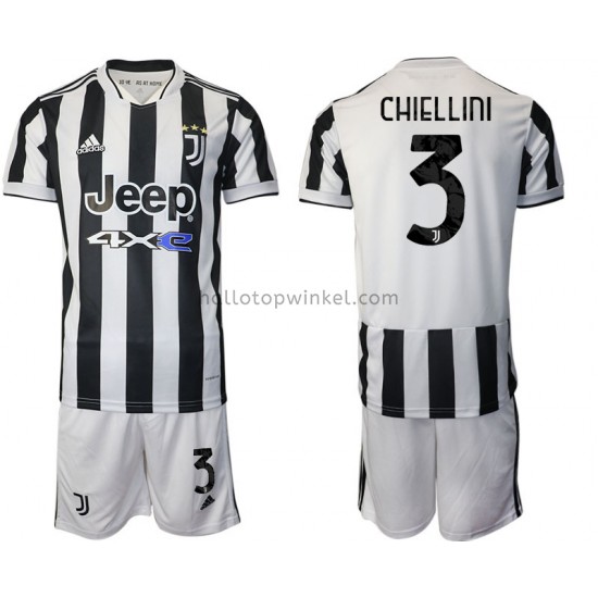 Juventus Voetbalshirt Giorgio Chiellini 3 Kleuters/Kids Thuis Tenue 2021-2022 Korte Mouw