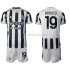 Juventus Voetbalshirt Leonardo Bonucci 19 Kleuters/Kids Thuis Tenue 2021-2022 Korte Mouw