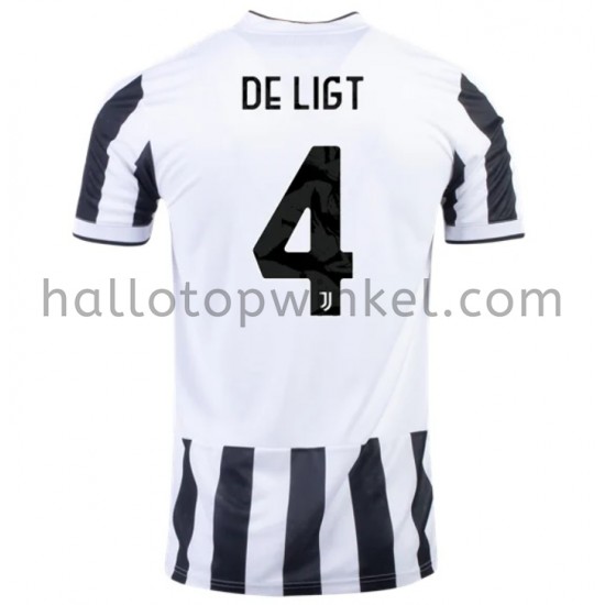 Juventus Voetbalshirt Matthijs de Ligt 4 Thuis Tenue 2021-2022 Korte Mouw