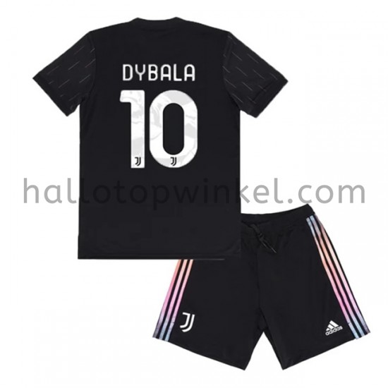 Juventus Voetbalshirt Paulo Dybala 10 Kleuters/Kids Uit Tenue 2021-2022 Korte Mouw