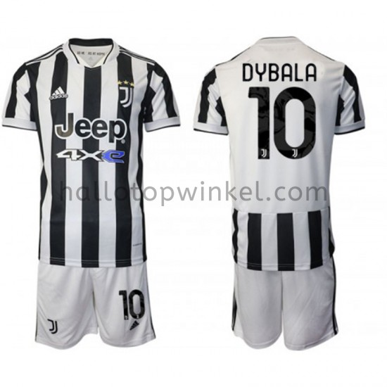 Juventus Voetbalshirt Paulo Dybala 10 Kleuters/Kids Thuis Tenue 2021-2022 Korte Mouw