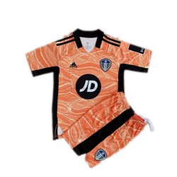 Leeds United Voetbalshirt Doelman Kleuters/Kids Uit Tenue 2021-2022 Korte Mouw