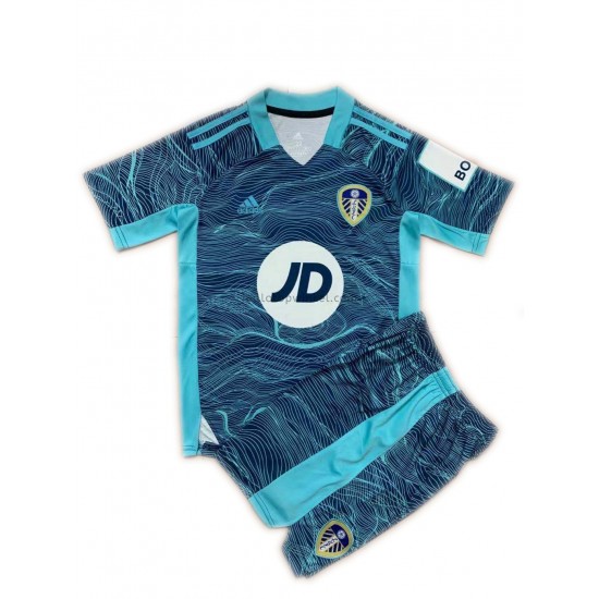 Leeds United Voetbalshirt Doelman Kleuters/Kids Thuis Tenue 2021-2022 Korte Mouw