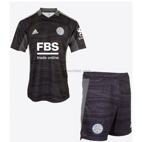 Leicester City Voetbalshirt Doelman Kleuters/Kids Thuis Tenue 2021-2022 Korte Mouw