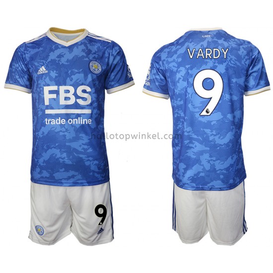 Leicester City Voetbalshirt Jamie Vardy 9 Kleuters/Kids Thuis Tenue 2021-2022 Korte Mouw