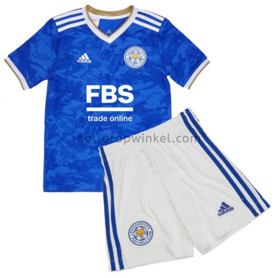 Leicester City Voetbalshirt Kleuters/Kids Thuis Tenue 2021-2022 Korte Mouw