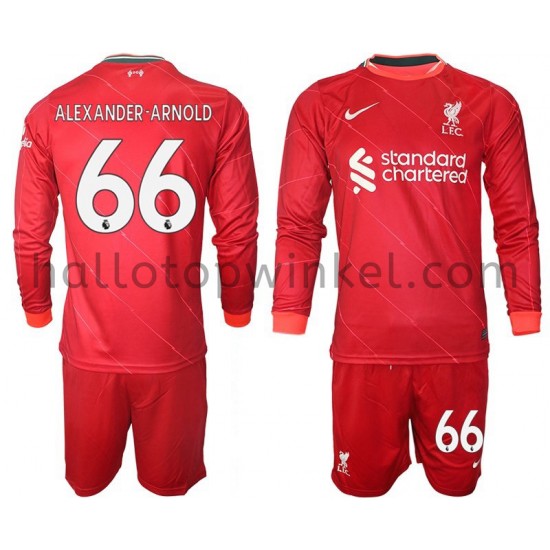 Liverpool Voetbalshirt Alexander-Arnold 66 Kleuters/Kids Thuis Tenue 2021-2022 Lange Mouw