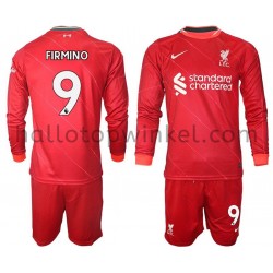 Liverpool Voetbalshirt FIRMINO 9 Kleuters/Kids Thuis Tenue 2021-2022 Lange Mouw