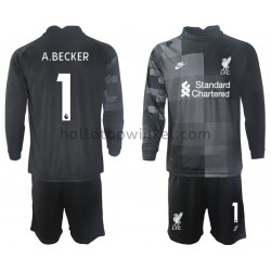 Liverpool Voetbalshirt Doelman A.BECKER 1 Kleuters/Kids Derde Tenue 2021-2022 Lange Mouw