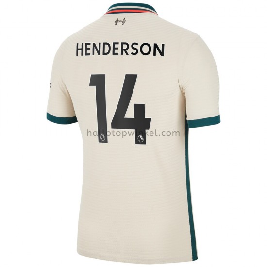 Liverpool Voetbalshirt Henderson 14 Uit Tenue 2021-2022 Korte Mouw