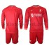 Liverpool Voetbalshirt Kleuters/Kids Thuis Tenue 2021-2022 Lange Mouw
