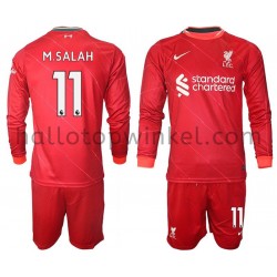 Liverpool Voetbalshirt M.Salah 11 Kleuters/Kids Thuis Tenue 2021-2022 Lange Mouw