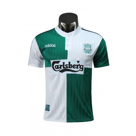Liverpool Voetbalshirt Retro Uit Tenue 1995 Korte Mouw