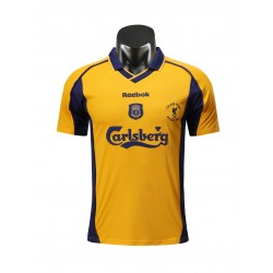Liverpool Voetbalshirt Retro Uit Tenue 2000-2001 Korte Mouw
