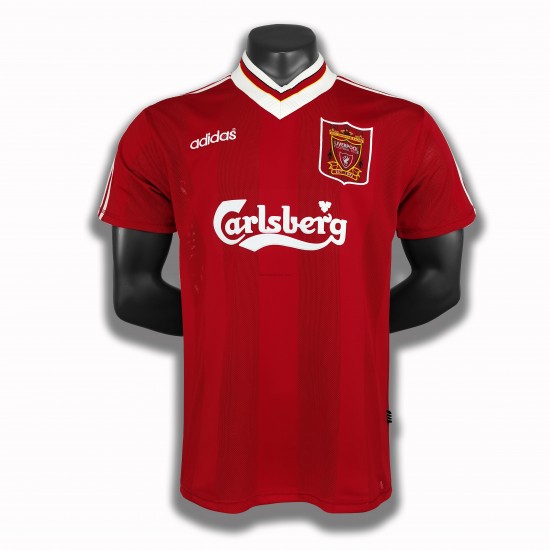 Liverpool Voetbalshirt Retro Thuis Tenue 1995 Korte Mouw