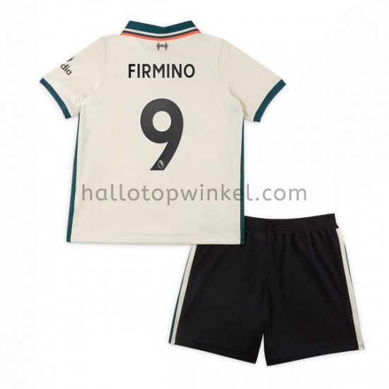Liverpool Voetbalshirt Roberto Firmino 9 Kleuters/Kids Uit Tenue 2021-2022 Korte Mouw