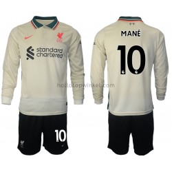 Liverpool Voetbalshirt Sadio Mane 10 Kleuters/Kids Uit Tenue 2021-2022 Lange Mouw