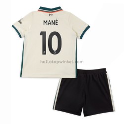 Liverpool Voetbalshirt Sadio Mane 10 Kleuters/Kids Uit Tenue 2021-2022 Korte Mouw