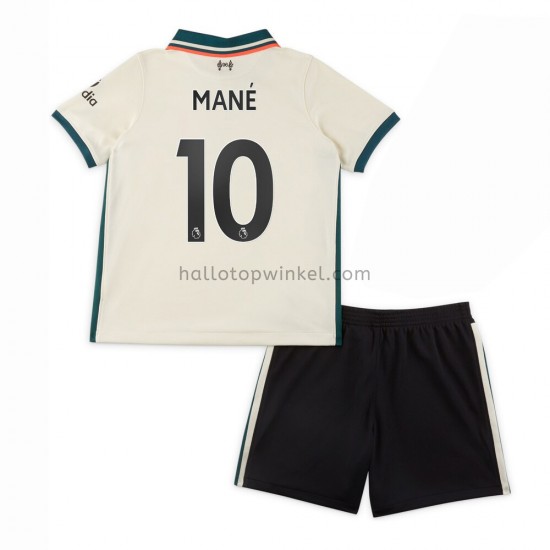 Liverpool Voetbalshirt Sadio Mane 10 Kleuters/Kids Uit Tenue 2021-2022 Korte Mouw